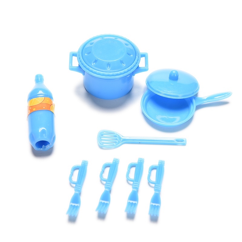 Bộ 18 Dụng Cụ Nhà Bếp Mini Màu Sắc Ngẫu Nhiên Cho Búp Bê