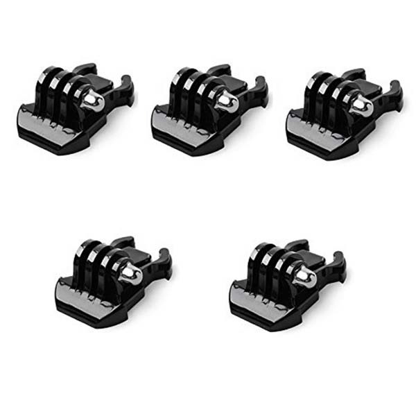 5pcs Quick Release Buckle Clip Basic Base Mount for GoPro HERO (2018) 6 5 4 3+ 3 2 1 Black Sier Session Fusion Xiaomi YI 4K DBPOWER AKASO Lightdow SJCAM Sports Action Camera