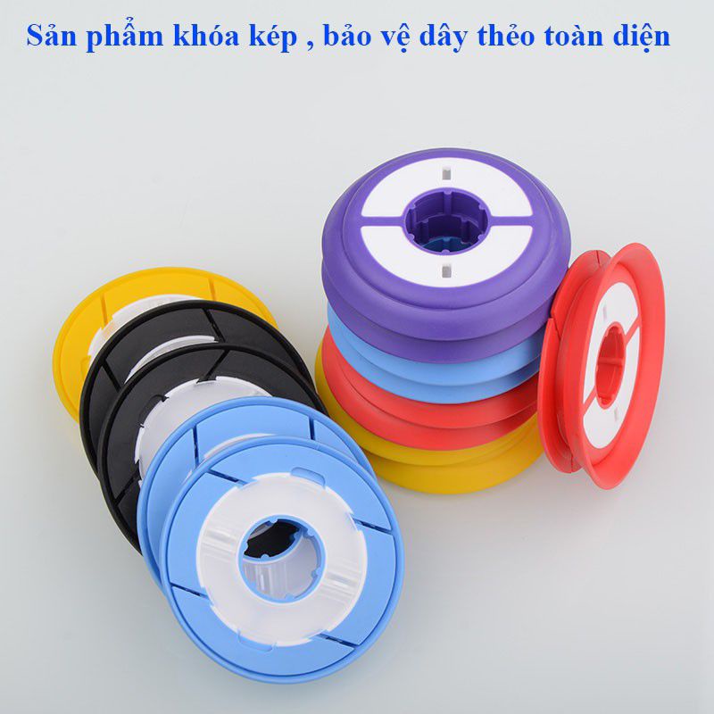 Trục câu cá Silicon cuốn thẻo, chuyên dụng không làm hư hại dâycâu đài,câu đơn pk-47(sản phẩm y hình)