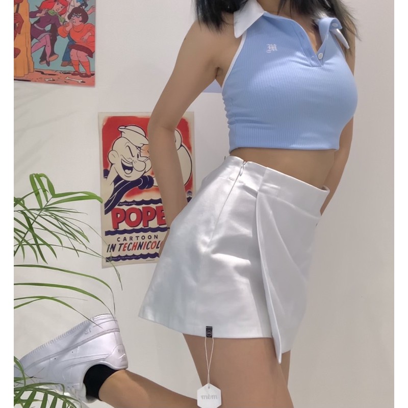 SP001041 Áo Polo Hở Lưng Xanh Xanh | BigBuy360 - bigbuy360.vn