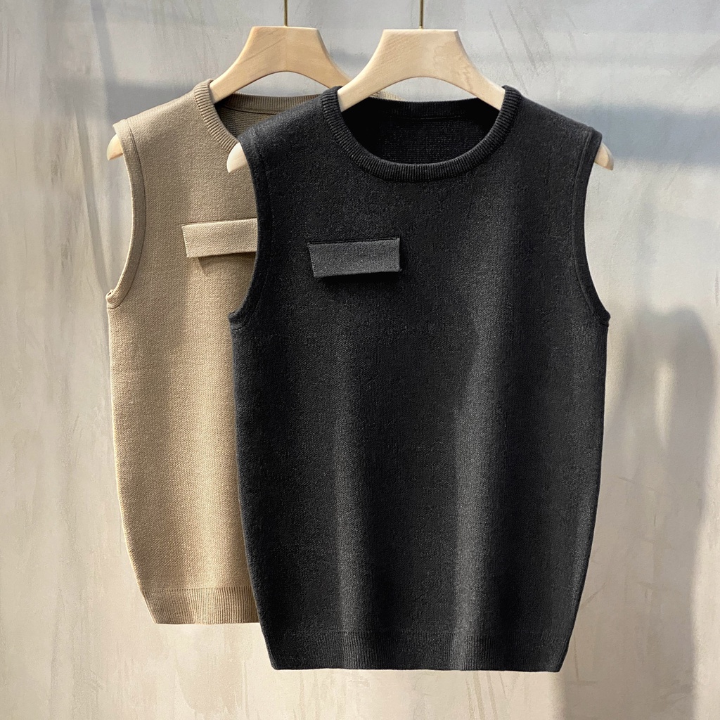 Áo len nam ba lỗ cao cấp phong cách lịch lãm mặc đi làm, đi chơi