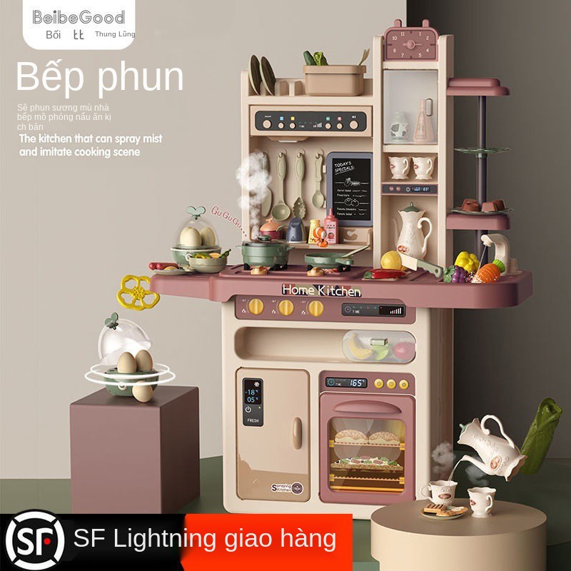 Baby Valley Simulation Spray Kitchen dành cho trẻ Play Set Benefit Đồ chơi em nấu ăn thông minh bé trai và gái từ 3