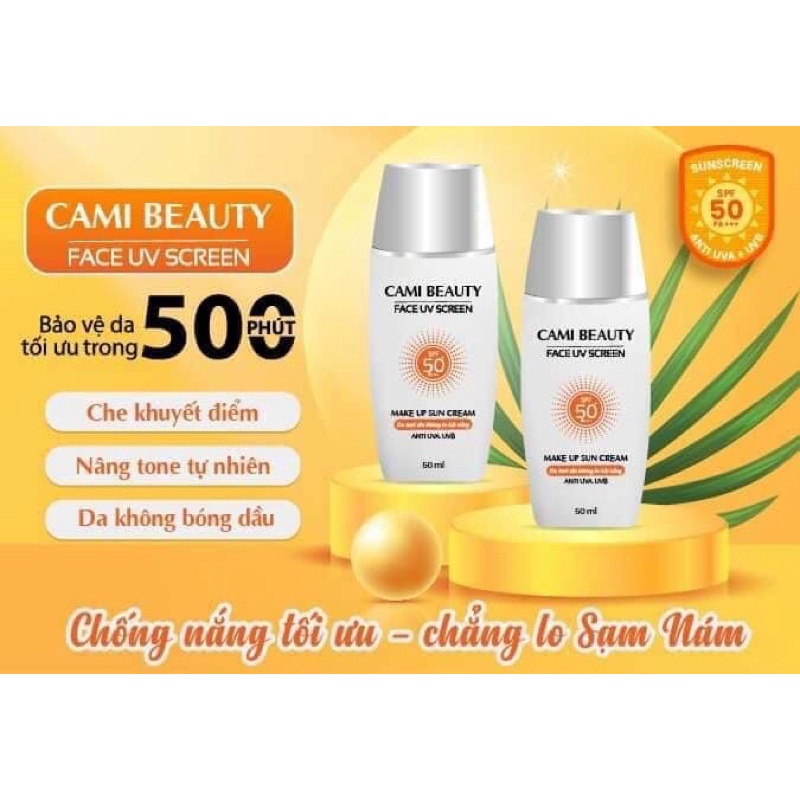 Kem chống nắng nâng tone che khuyết điểm, chống nắng vật lý, bảo vệ da ngăn chặn các tia UV, tia xan