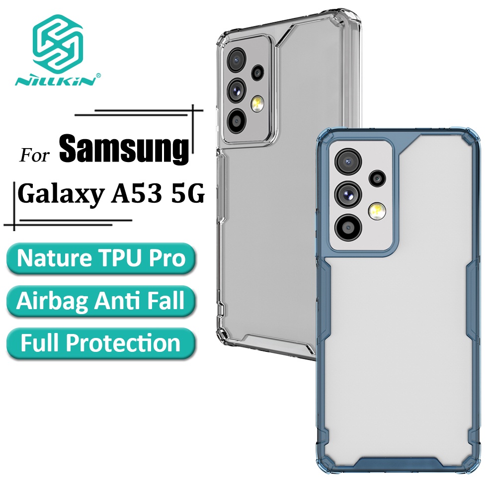 Ốp điện thoại NILLKIN bằng TPU mềm trong suốt siêu mỏng chống va đập cho Samsung Galaxy a53 5g