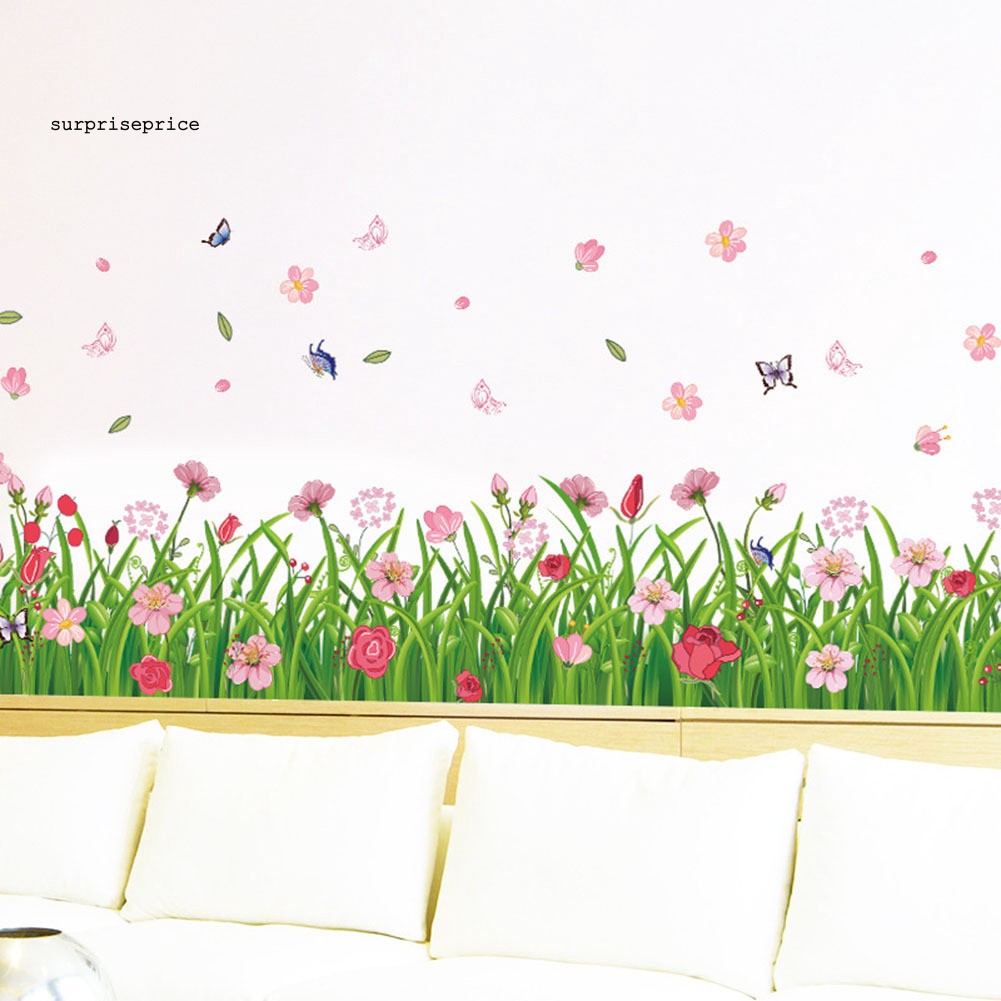 Sticker Dán Tường Trang Trí Hình Hoa Xinh Xắn