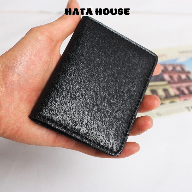 Ví Mini Nam Nữ,Công Sở Để Thẻ ATM Card Visit Tiền Mặt,da tổng hợp-HATA HOUSE