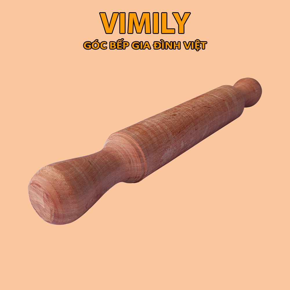 Cán Lăn Bột-Cậy Lăn Bột gỗ tự nhiên 36cm