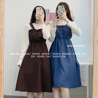  váy yếm liền mùa đông dài ẢNH THẬT VIDEO hichi 