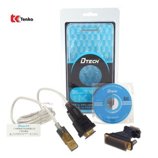 Cáp Chuyển USB To Com RS232 Dtech DT-5003A