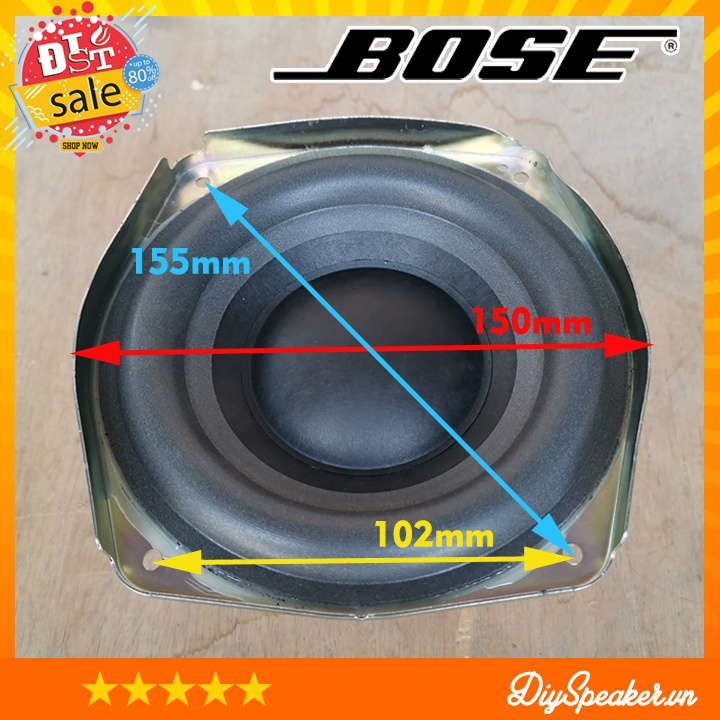 Củ Loa Rời Sub Bose Chính Hãng Bass 15cm 2Ohm 80W Sub Gầm Oto