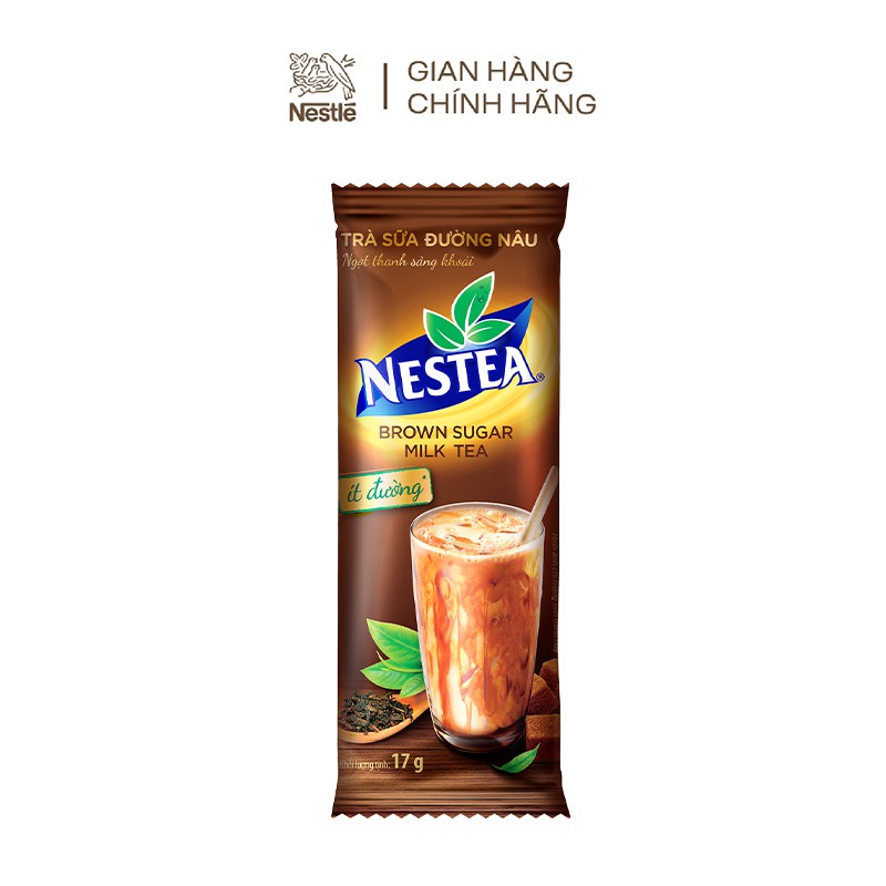 Trà sữa đường nâu Nestea 8 gói x 17g