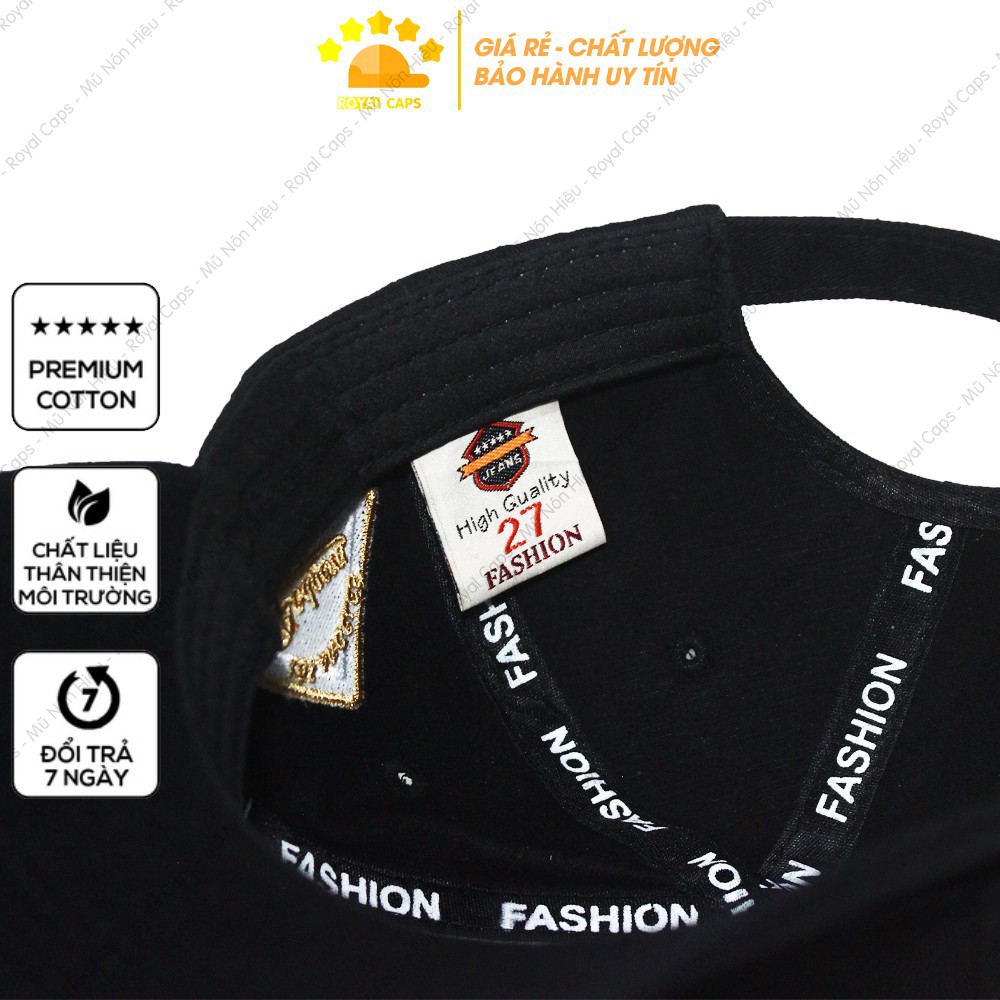 Mũ Lưỡi Trai Nón Lưỡi Trai Nam Nữ LA Vải Kaki Cotton Hàn dodgers - Royal Caps