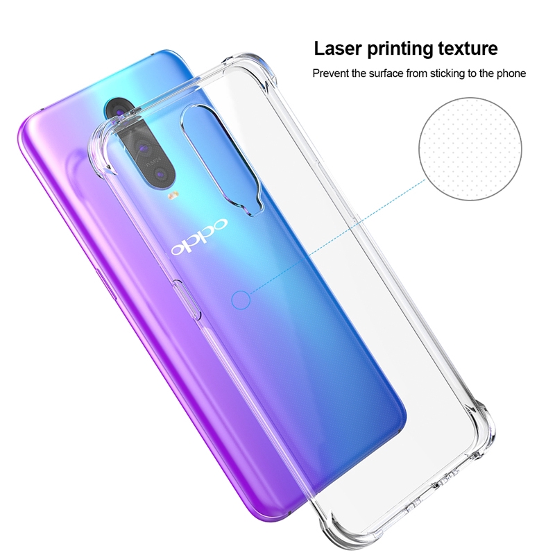 Shockproof Case OPPO F9 A3S A5S F7 F11 R17 Pro A7 A71 A59 F1s Transparent Soft Silicone Case