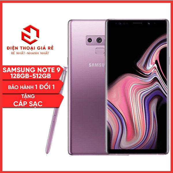 Điện Thoại SamSung Galaxy Note 9 2 Sim 99% - RAM 6GB, Bản 128GB/512GB - [Giá rẻ Hà Nội, BH 3 tháng1 đổi 1 - Tặng củ cáp] | BigBuy360 - bigbuy360.vn
