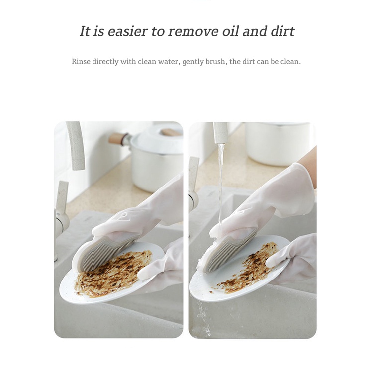 Găng tay bàn chải vệ sinh đa năng sáng tạo toàn diện