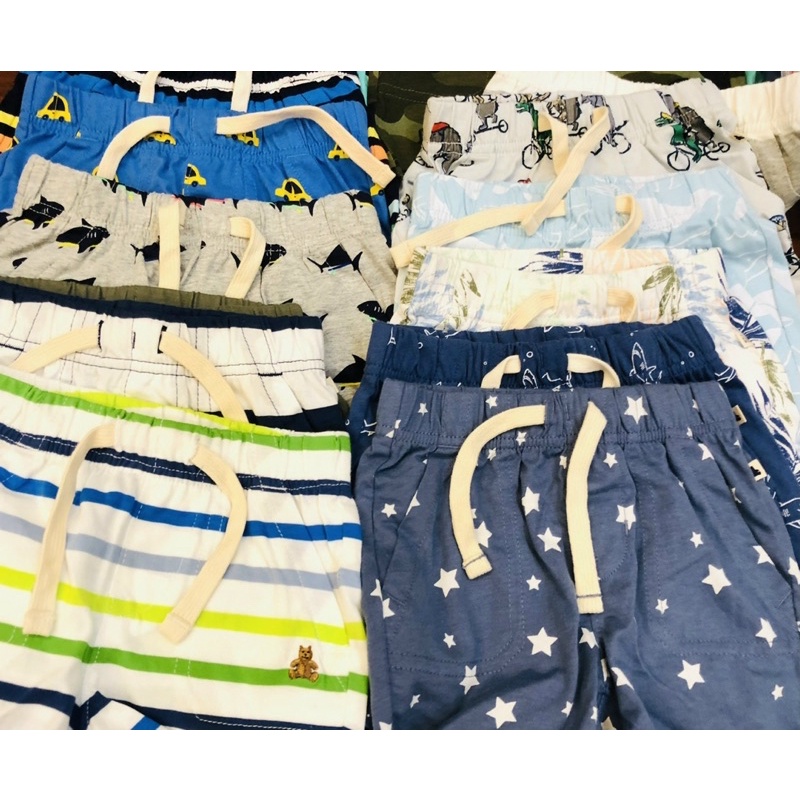 Set 3 chiếc quần đùi Baby Gap cotton BT nhí, quần sooc hàng Cambodia xuất dư xịn cho bé trai- nhiều màu sz 3m-2y