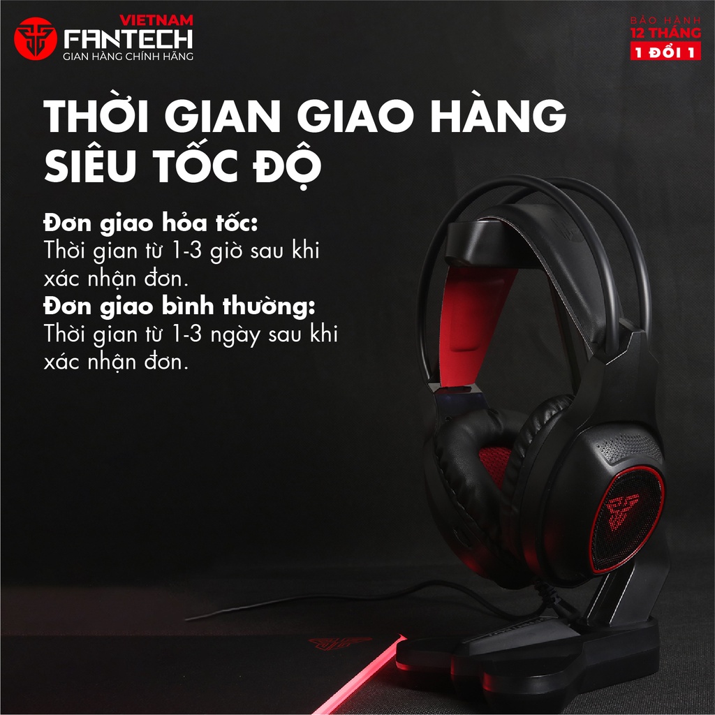 Giá đỡ tai nghe Game Thủ FANTECH AC3001 - Đế chống trượt - Thiết kế kiềng 3 chân - Hãng phân phối chính thức - Bảo hành