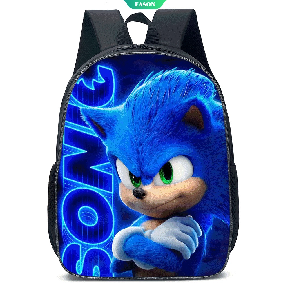 Ba Lô Đi Học Cỡ Lớn Mẫu Mới 2021 Hình Nhím Sonic Dễ Thương Cho Bé Trai