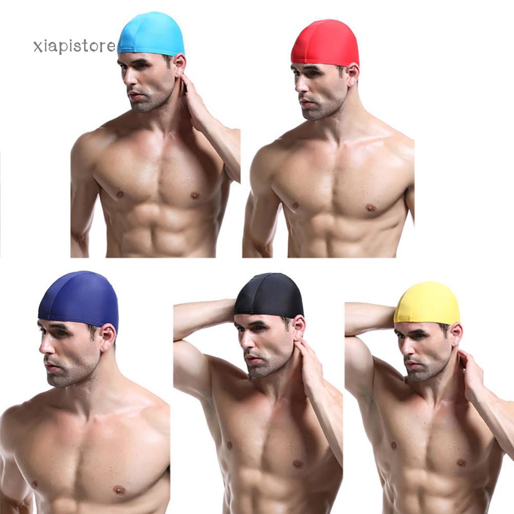 Mũ bơi co giãn chống nước unisex