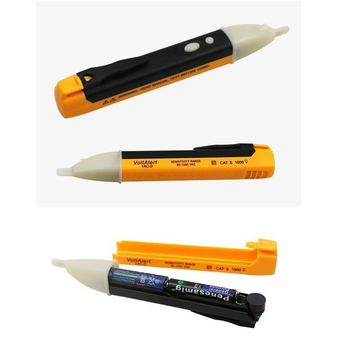 Bút thử điện âm tường cảm ứng thông minh không chạm tiếp xúc IAC-D dùng pin, bút dò điện thông mạch xuyên tường đa năng