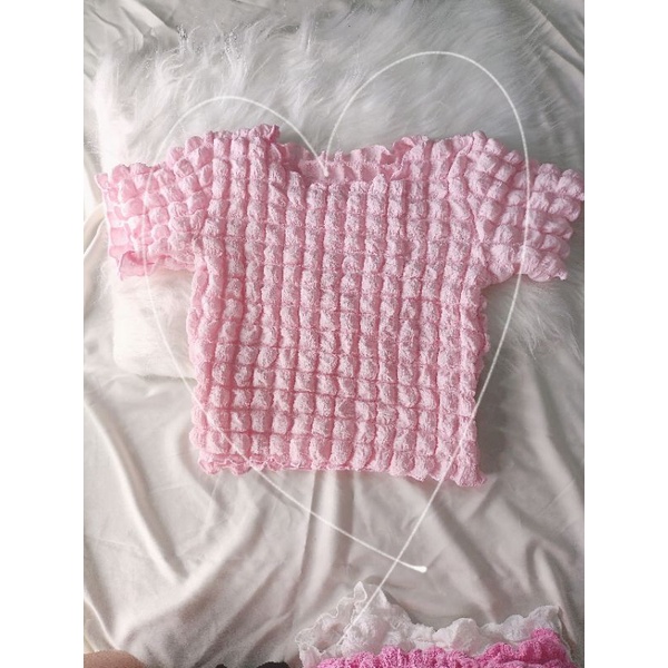 ÁO CROPTOP VẢI XỐP MỊN BỒNG BỀNH CỰC HOT #NGAPCBYN B43