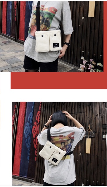 túi đeo chéo, túi chéo vải bố ulzzang unisex siêu chất | BigBuy360 - bigbuy360.vn