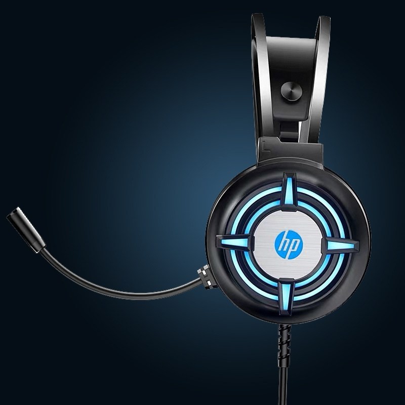 Tai Nghe Gaming Chụp Tai Headphone Có Dây HP H120G - Tai Nghe Nhạc Có Mic Máy Vi Tính Laptop