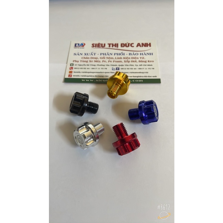 Ốc Chân gương Bremboo nhôm GR5 titan nhiều màu