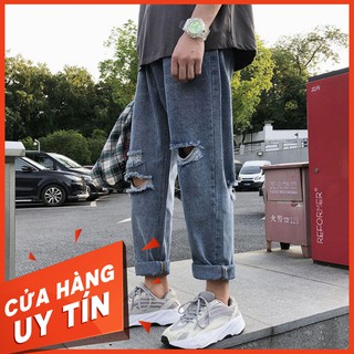 Quần Jean Nam QUẢNG CHÂU Quần Baggy 001 ⚫️ UNISEX Cao Cấp