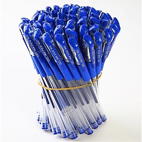 Sỉ combo sét 100  bút bi nước màu  xanh, đen ,đỏ tím - hàng chuẩn đẹp - k lem mực