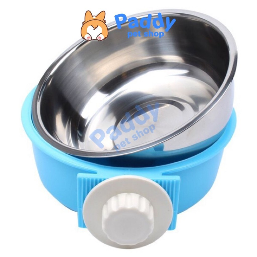 Bát Inox Treo Chuồng Cao Cấp Cho Chó Mèo