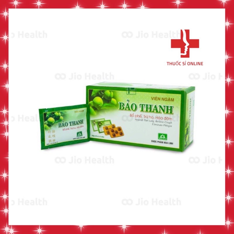 ✅ Viên ngậm Bảo Thanh vỉ 5 viên