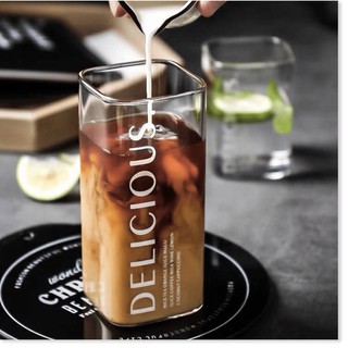 BỘ 2 LY THUỶ TINH VUÔNG KIỂU DÁNG ANH QUỐC 350ml