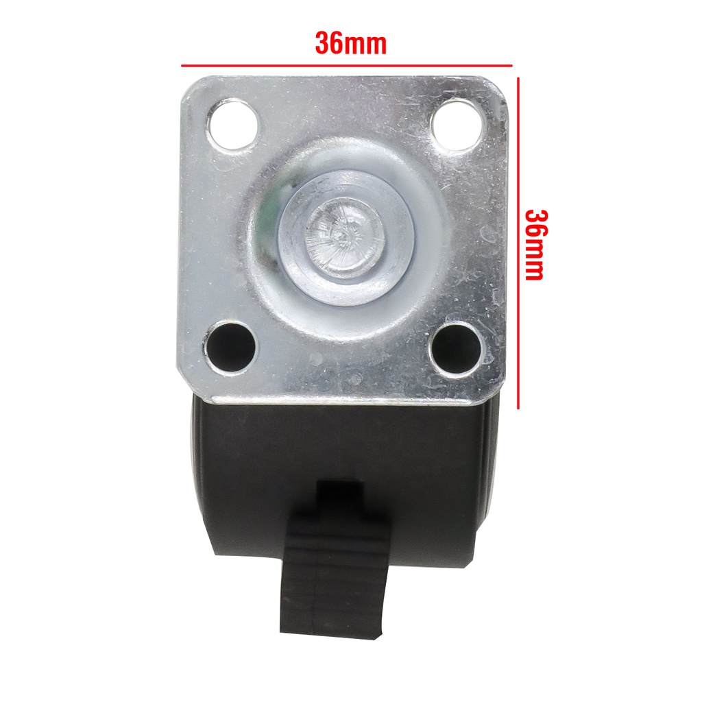 Bánh xe xoay đường kính 50mm có chốt lắp cho tủ tài liệu, tủ nội thất, bánh xe bàn