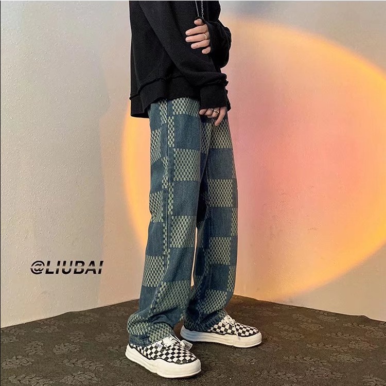 Quần Jeans Nam Dài Ống Đứng Thời Trang quần jean nam ống đứng from rộng quần baggy jean unisex Quần ống suông fashion quần jean nam kiểu dáng hàn quốc