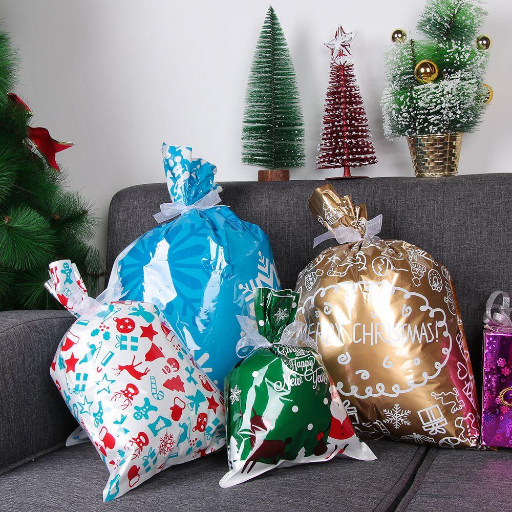 CONOPERY Bộ 5 Túi Đựng Kẹo Họa Tiết Giáng Sinh Dễ Thương