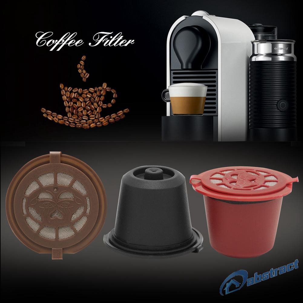 AB 4pcs/set Reusable Coffee Capsule Filter Shell for Nespresso Coffee Machine