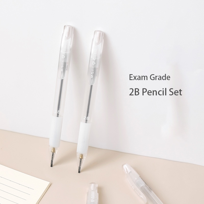 Bộ Bút Chì 2B Trong Suốt Dành Cho Học Sinh