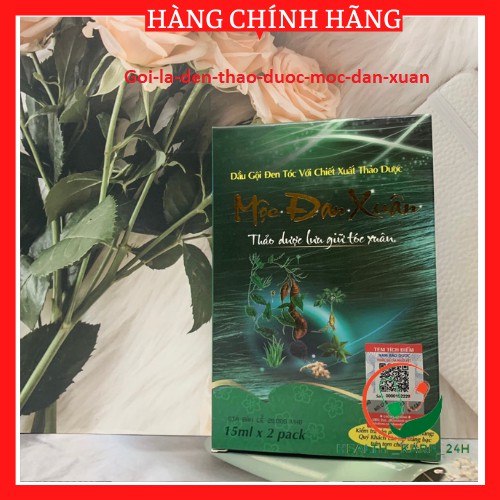 Dầu gội là đen tóc thảo dược phủ bạc ,nhuộm đen tóc Mộc đan xuân không đen da đầu không gây kích ứng ,tóc đen tự nhiên