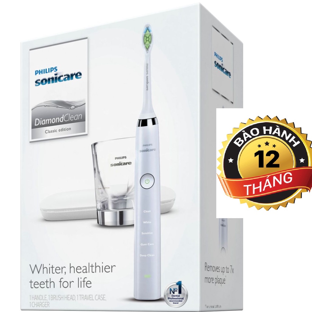 [HẤP DẪN] Bản chải điện Philips Sonicare DiamondClean Classic Edition 5 chế độ chải răng