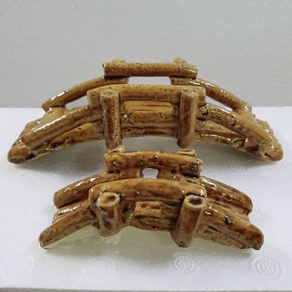 Cầu tre nhỏ trang trí hòn non bộ, hồ cá, bể cá