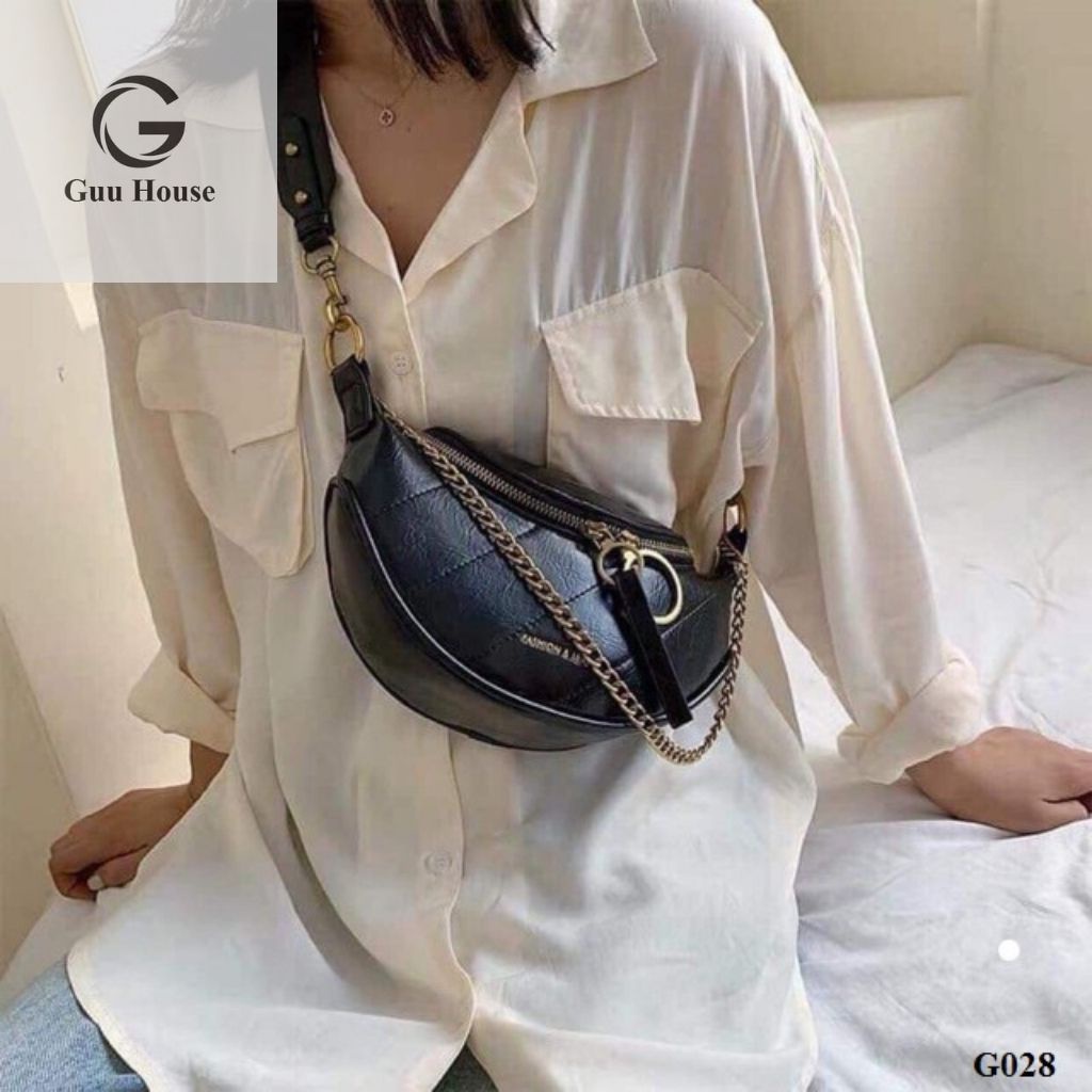 Túi bao tử đeo hông, đeo chéo da trơn mịn hot trend