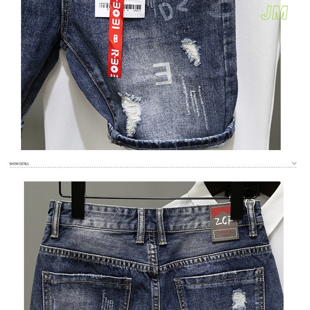 Quần Short Nam VNXK SN224JM Short Jean Nam xám trơn mẫu hót trẻ trung (44-70KG) | BigBuy360 - bigbuy360.vn