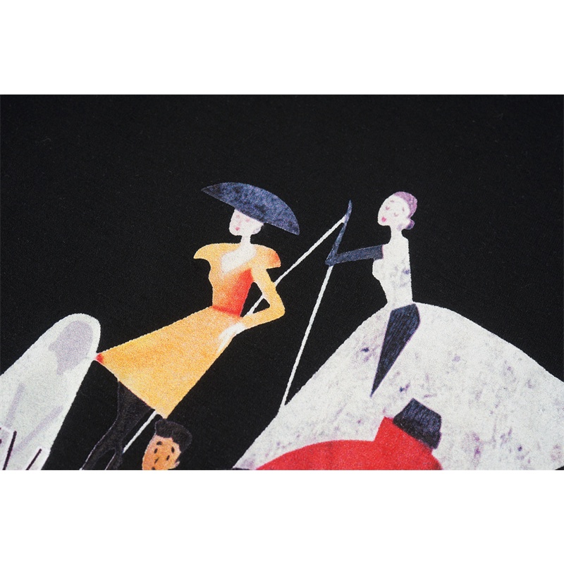 Balenc * Áo Không Tay Dáng Rộng Thoải Mái Sơn Chân Dung Trước Hợp Thời Trang