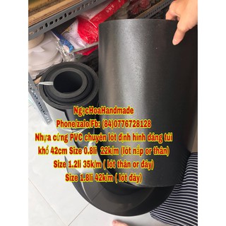 NHỰA CỨNG PVC CHUYÊN LÓT TÚI, BALO, YÊN XE HƠI BÁN THEO MÉT KHỔ 40CM