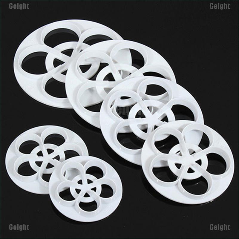 Set 6 khuôn làm bánh trang trí hình hoa hồng tiện dụng