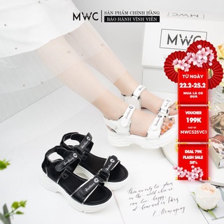 Giày Sandal Thời Trang Nữ MWC Quai Ngang Đế Xuồng 5cm NUSD- 2807