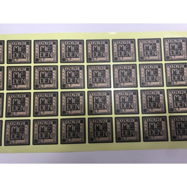 Tem nhân bánh trung thu - tem vuông - 40 tem