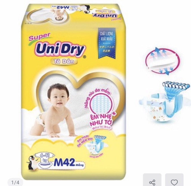 Tã Dán Unidry S48/M42/L38/XL34 bao bì mới