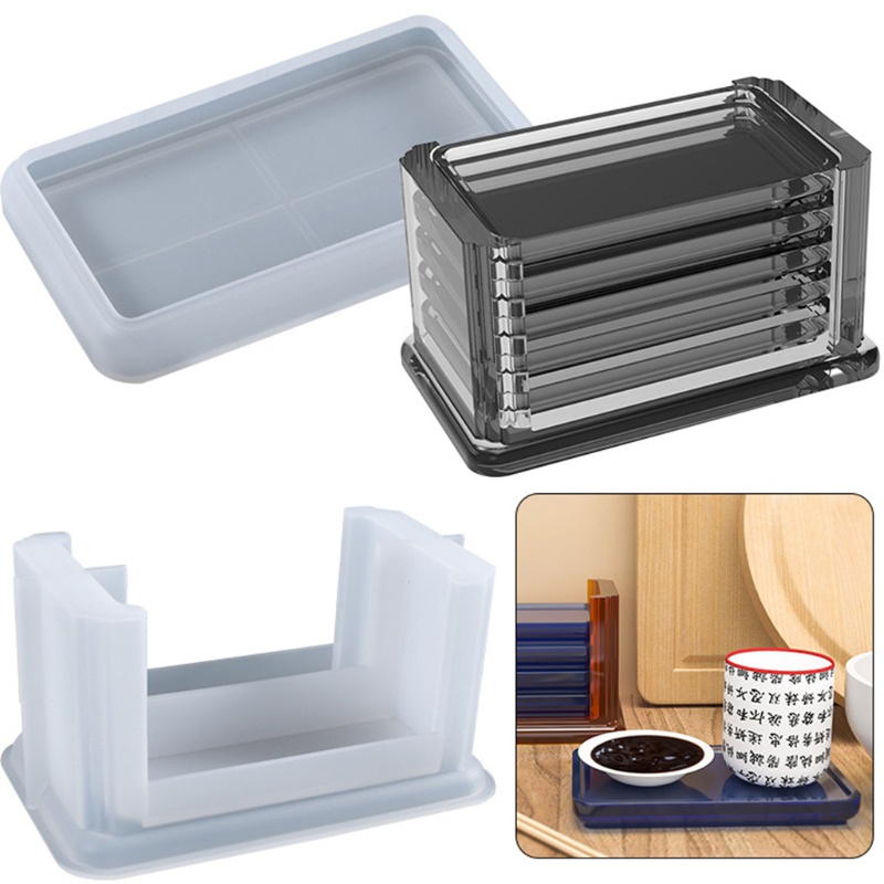 Sa Khuôn Silicone Làm Đế Lót Ly Bằng Nhựa Epoxy Độc Đáo DIY